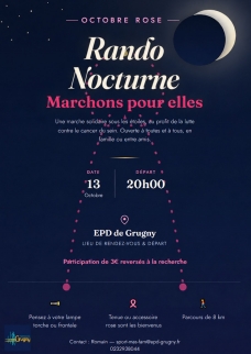 Rando nocturne pour octobre rose